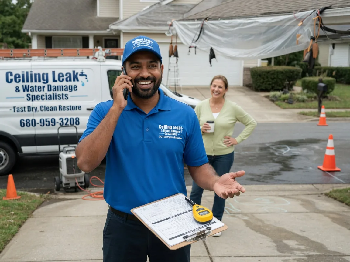 Ceiling Leak Cleanup Amidon, ND FAQs